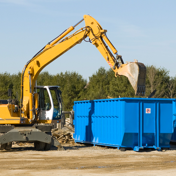 what size residential dumpster rentals are available in Orange